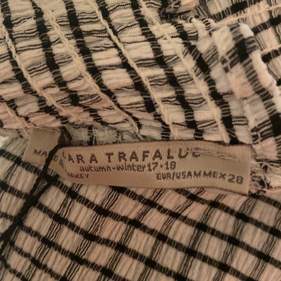 Zara Black & White Blouse - Picture 3 of 4